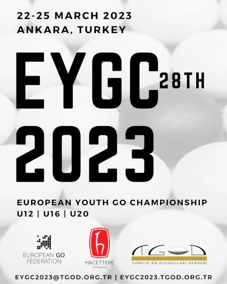 Affiche du 28e championnat d'Europe jeunes de go